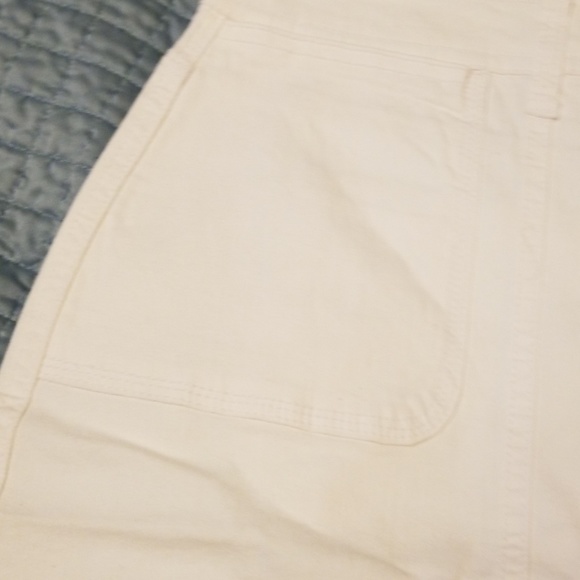 Style and Co White Mid Rise Button up Skirt - Picture 3 of 8